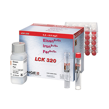 Cubeta-test para Hierro (II/III), de 0,2 a 6,0 mg/L de Fe, 24 unid, HACH®