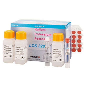 Cubeta-test para potasio, de 8 a 50 mg/L de K, 24 unid, HACH®