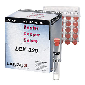 Cubeta-test para Cobre, de 0,1 a 8,0 mg/L de Cu, 25 unid, HACH®