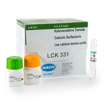 Cubeta-test para surfactantes catinicos, de 0,2 a 2,0 mg/L, 25 unid, HACH®