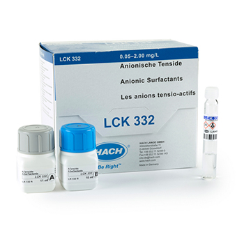 Cubeta-test para surfactantes aninicos, 0,05 a 2,0 mg/L, 25 unid, HACH®