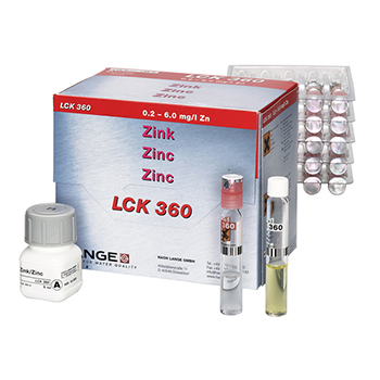 Cubeta-test para zinc, de 0,2 a 6,0 mg/L de Zn, 24 unid, HACH®