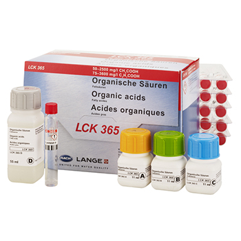 Cubeta-test para cidos orgnicos, de 50 a 2500 mg/L, 24 unid, HACH®