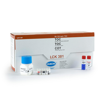Cubeta-test para TOC (mtodo de diferencia), de 60 a 735 mg/L de C, 25 unid, HACH®