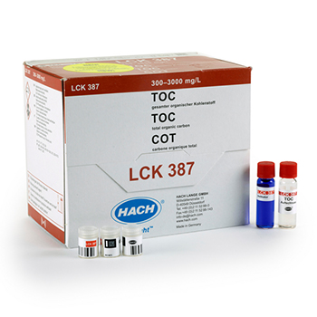 Cubeta-test para TOC (mtodo de purga), de 300 a 3000 mg/L de C, 25 unid, HACH®