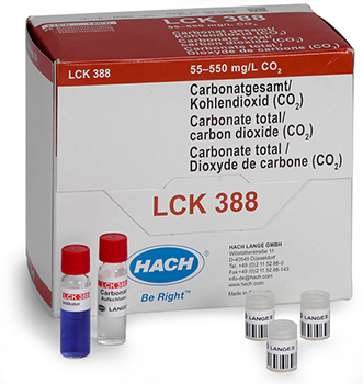 Cubeta-test para carbonato/Dixido de carbono, de 55 a 550 mg/L de CO2, 25 unid, HACH®