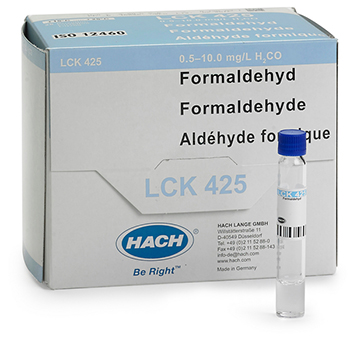 Cubeta-test para formaldehdo - ISO 12460, de 0,5 a 10 mg/L de H2CO, HACH®