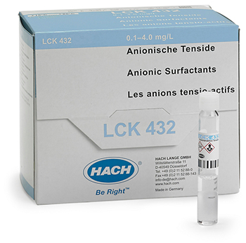 Cubeta-test para surfactantes aninicos, de 0,1 a 4,0 mg/L, 25 unid, HACH®