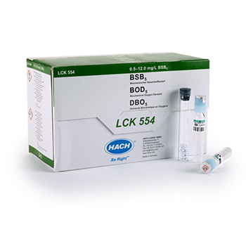 Cubeta-test para DBO5, de 0,5 a 12,0 mg/L de O2, 20 unid, HACH®
