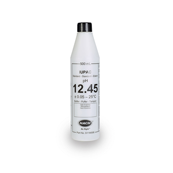 Solucin tampn estndar certificada, IUPAC, pH 12,45, 500 mL, HACH®