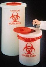 Contenedor para residuos biopeligrosos