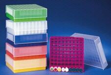 Criotubos, soportes de almacenamiento congelador