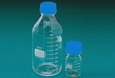 Frasco rosca DIN, vidrio MERCK, rosca GL45