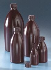 Frasco boca estrecha, LDPE topacio, MERCK
