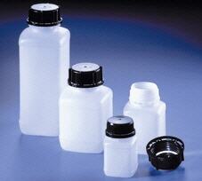 Frasco cuadrado, boca ancha, HDPE, MERCK