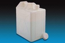 Bidn rectangular, boca ancha, HDPE, NALGENE