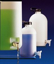 Bidn cilndrico, tapn rosca y llave paso, HDPE