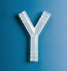 Tubo, conectores en forma de Y, PP transparente