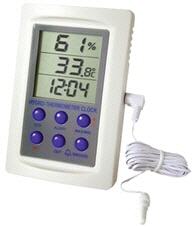 Termmetro digital con reloj e higrmetro, Merck