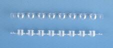 Tiras de microtubos para PCR, tapas redondas, ABG.