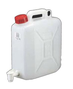Bidn rectangular, con grifo, HDPE
