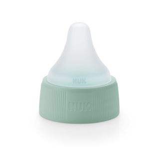 Tetina de silicona premontada en anillo de rosca universal PP, flujo bebida L, corte en cruz, libre en BPA y latex, 75 Unid, NUK&reg;