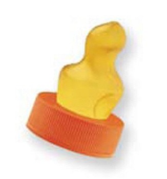 Tetina para biberón clínica standard naranja USP-R (Látex), NUK