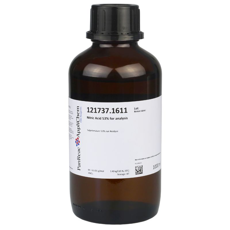 Acido Ntrico 53% para anlisis, 1000 mL, PANREAC APPLICHEM®