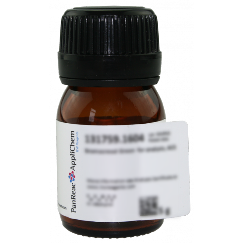 Azul de Bromotimol (Reag. USP) para anlisis, ACS, 5 g (3',3''-Dibromotimolsulfonftaleina, BTB), PANREAC APPLICHEM®