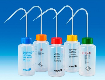 Frasco lavador de seguridad VITsafe™, boca ancha