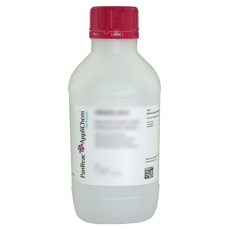 Amonio Tiocianato 0,1 mol/l (0,1N) (Reag. Ph.Eur.) solucin valorada, 1000 mL (Amonio Rodanuro, Amonio Sulfocianuro), PANREAC APPLICHEM®