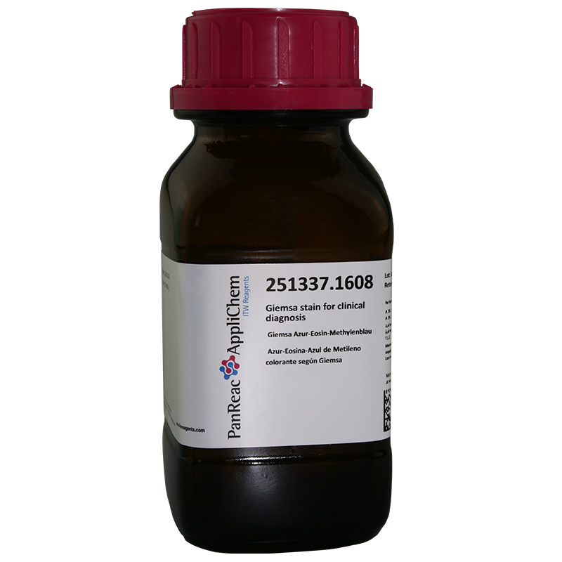 Azur-Eosina-Azul de Metileno colorante segn Giemsa para diagnstico clnico, 100 g, PANREAC APPLICHEM®