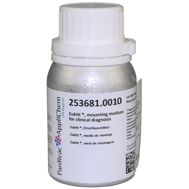 Eukitt ®, medio de montaje para diagnstico clnico, 500 mL, PANREAC APPLICHEM®