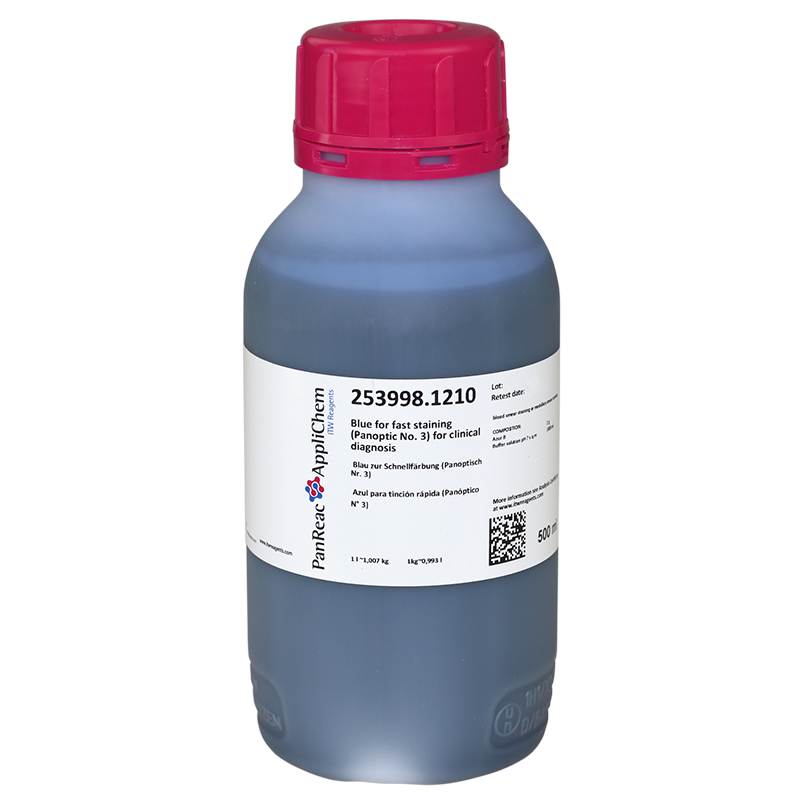 Azul para tincin rpida (Panptico N° 3) para diagnstico clnico, 500 mL, PANREAC APPLICHEM®