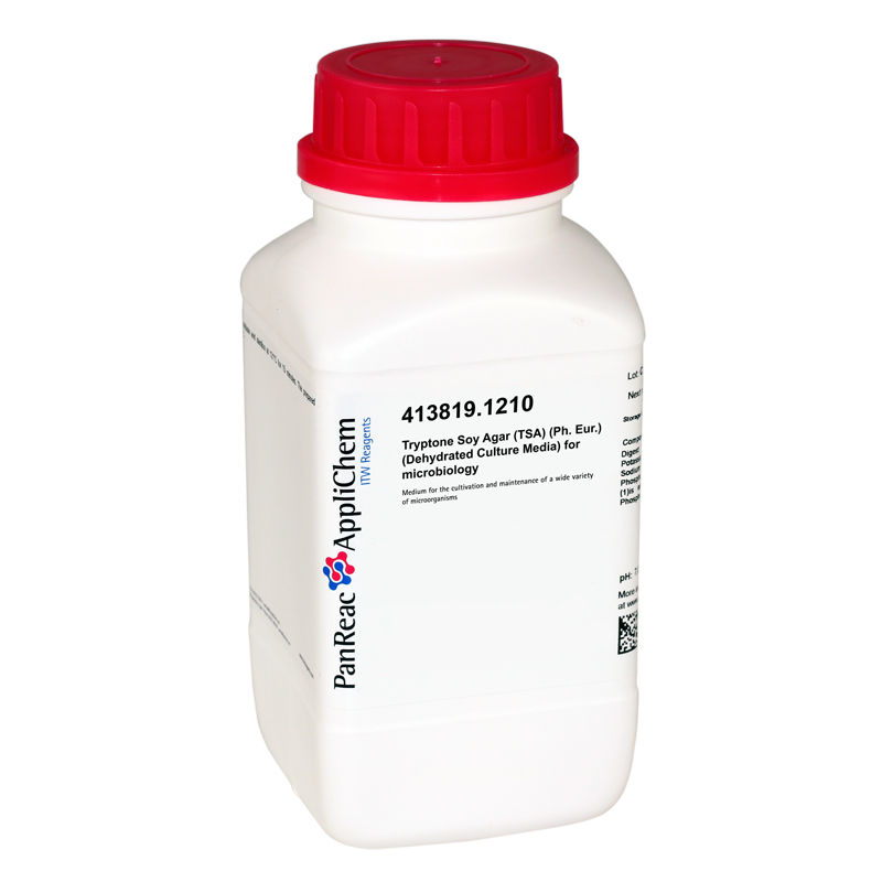 Soja Triptona (TSA), Agar (Ph. Eur.) (Medio Deshidratado) para microbiologa, 500 g (Medio B, Triptona Soja , Agar, TSA), PANREAC APPLICHEM®