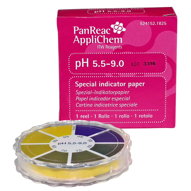 Rollo de Papel Especial pH 5,5-9,0 (graduacin 0,5), 1 RoLLo, PANREAC APPLICHEM®
