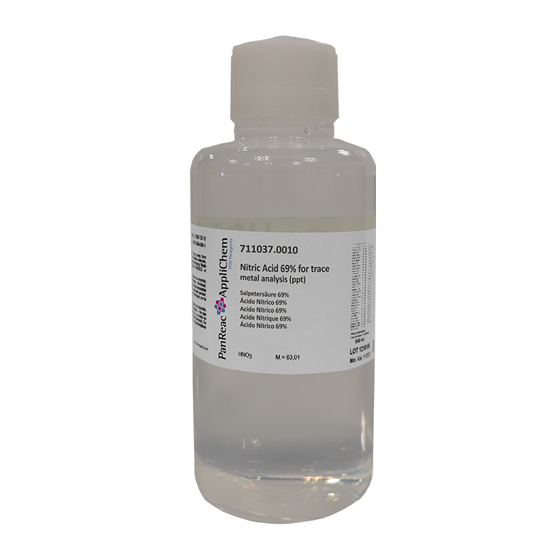 Acido Ntrico 69% para anlisis de trazas metlicas (ppt), 500 mL, PANREAC APPLICHEM®