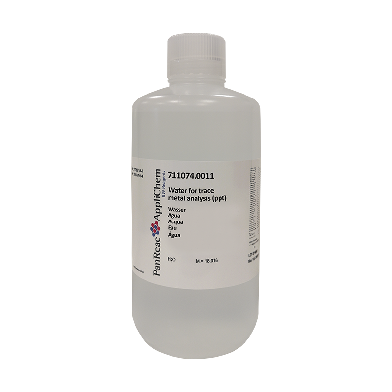 Agua para anlisis de trazas metlicas (ppt), 1000 mL (Hidrgeno Oxido), PANREAC APPLICHEM®