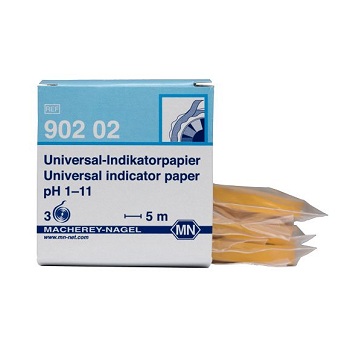 Papel indicador universal pH 1 - 11. Envase de recambio, 3 rollos, MACHEREY-NAGEL®