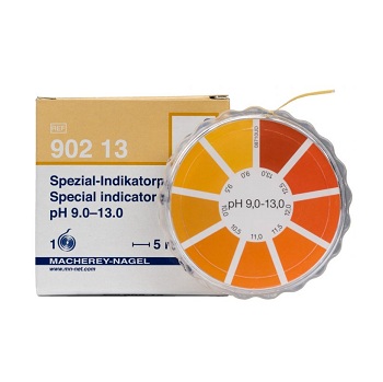 Papel indicador especial pH 9,0 - 13,0. Rollo 5m largo y 7mm ancho, MACHEREY-NAGEL®