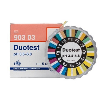 Papel indicador DUOTEST® pH 3,5 - 6,8. Rollo 5m largo y 10mm ancho, MACHEREY-NAGEL®