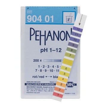 Tiras indicadoras de pH PEHANON™, papeles indicadores, MACHEREY-NAGEL®
