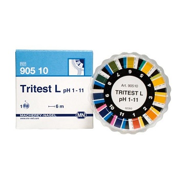 Papel indicador TRITEST L pH 1 - 11. Rollo 6m largo y 14mm ancho, MACHEREY-NAGEL®