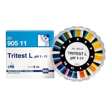 Papel indicador TRITEST L pH 1 - 11. Envase de recambio, 3 rollos, MACHEREY-NAGEL®