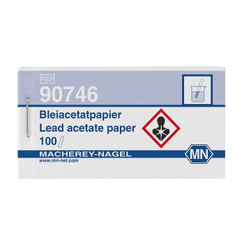 Acetato de plomo, papel (deteccin cualitativa de sulfuro). Librillo 100 tiras 10x75mm, MACHEREY-NAGEL®