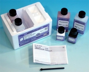 Aluminio. Rango:0,01 - 1,0 mg/l Al3+.NANOCOLOR® kit reactivos, MACHEREY-NAGEL®