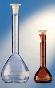 Matraz aforado, clase A, vidrio POBEL®, c/ tapn PE