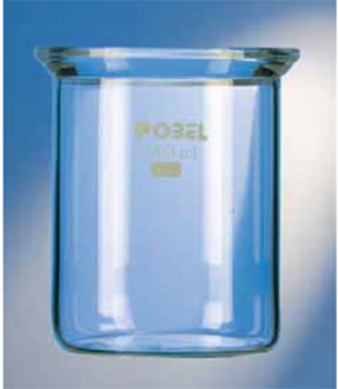 Reactor cilndrico, fondo plano, vidrio POBEL®