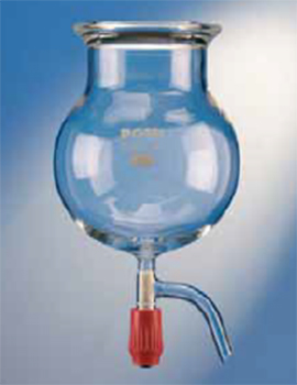 Reactor esfrico, c/ llave, vidrio POBEL®