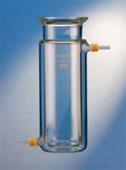 Reactor cilndrico, fondo plano, c/ camisa termosttica, vidrio POBEL®